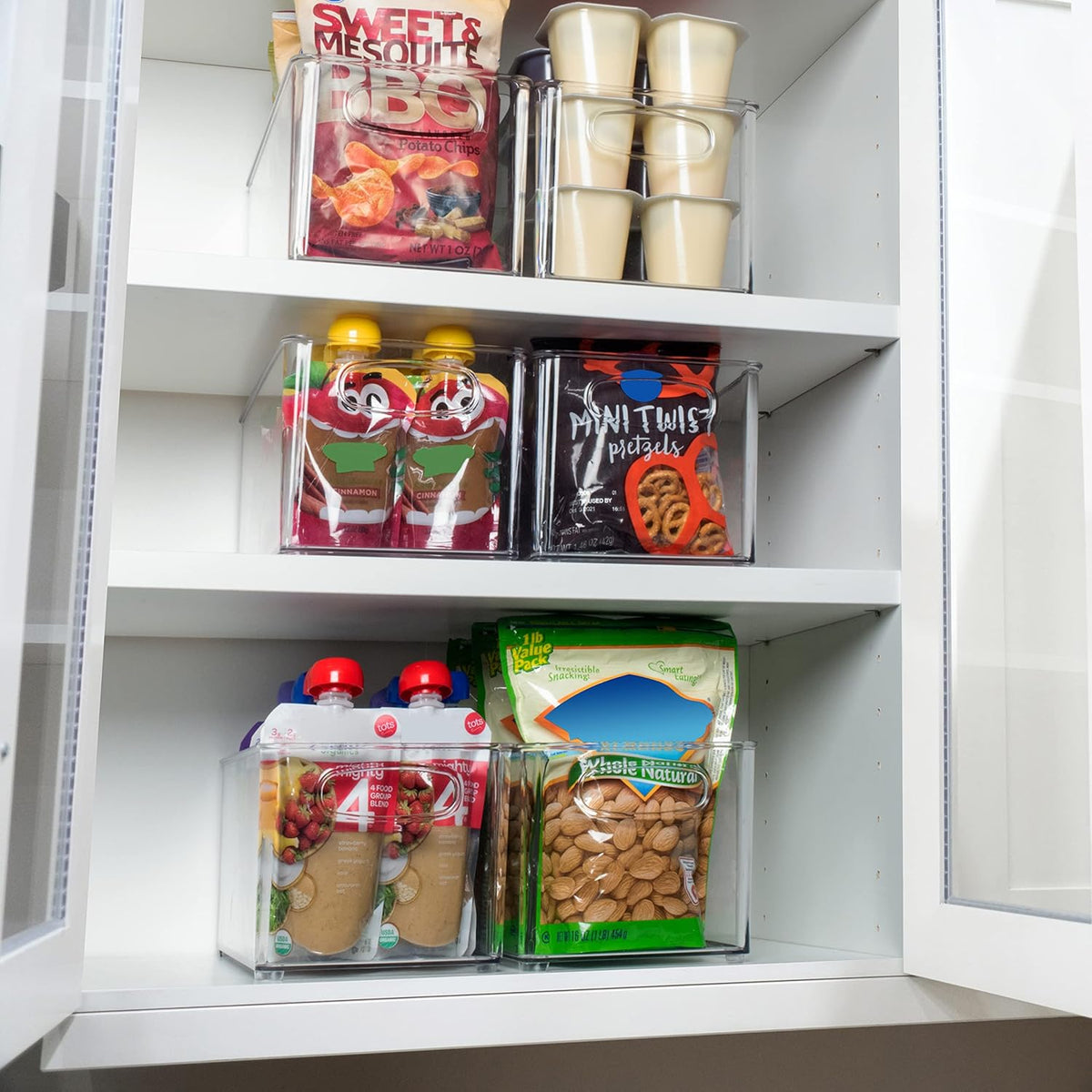 ClearSpace Clear Plastic Storage Bins – Perfect Kitchen Organization and Storage or Pantry Storage