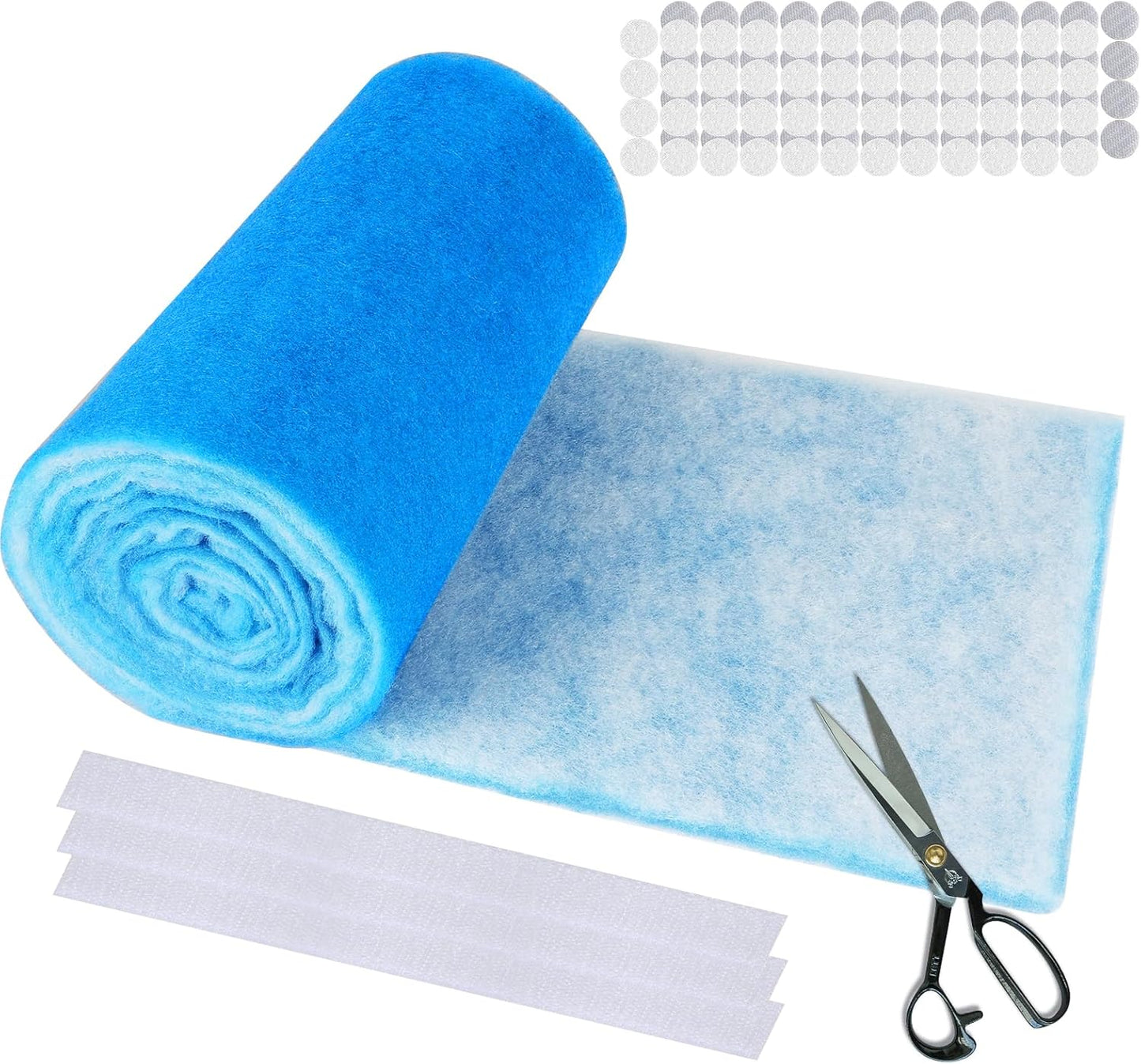 12" x120" Air Vent Filters, Cut to Fit Air Filter (50+ Filters), MERV 8 Triple Vent Filter for Home