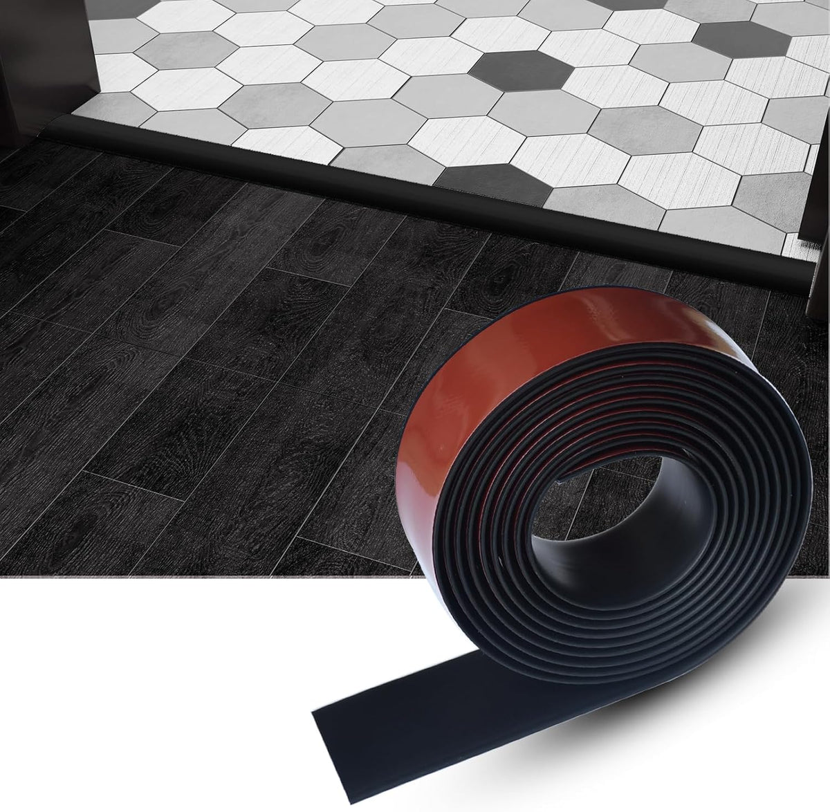 Floor/Door Flat Transition Strip & Self Adhesive Floor Vinyl Floor Edge Trim Laminate Floor Gap