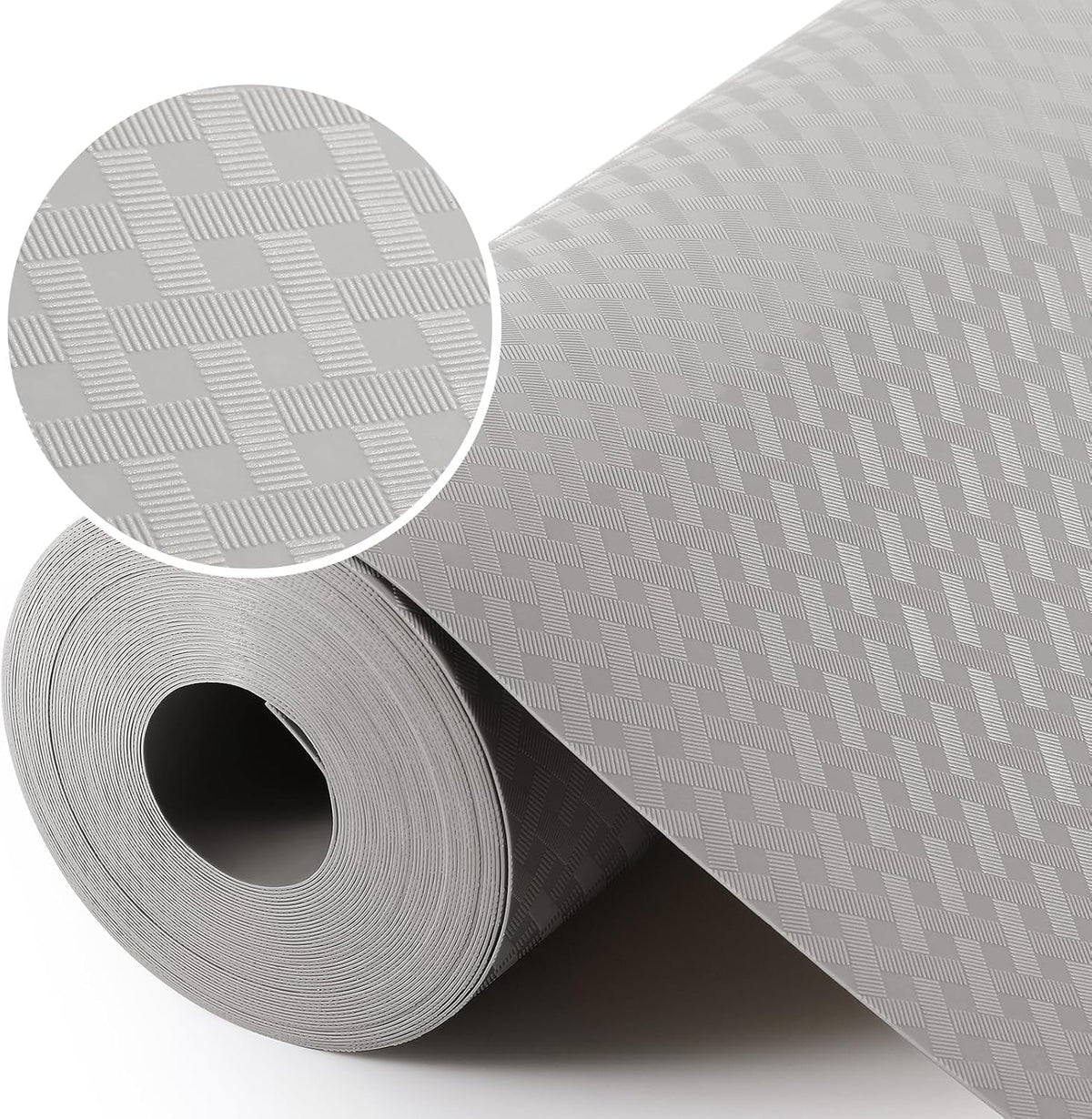 Light Gray Shelf Liners for Kitchen Cabinets Refrigerator Liners Waterproof & Oil-Proof Kitchen