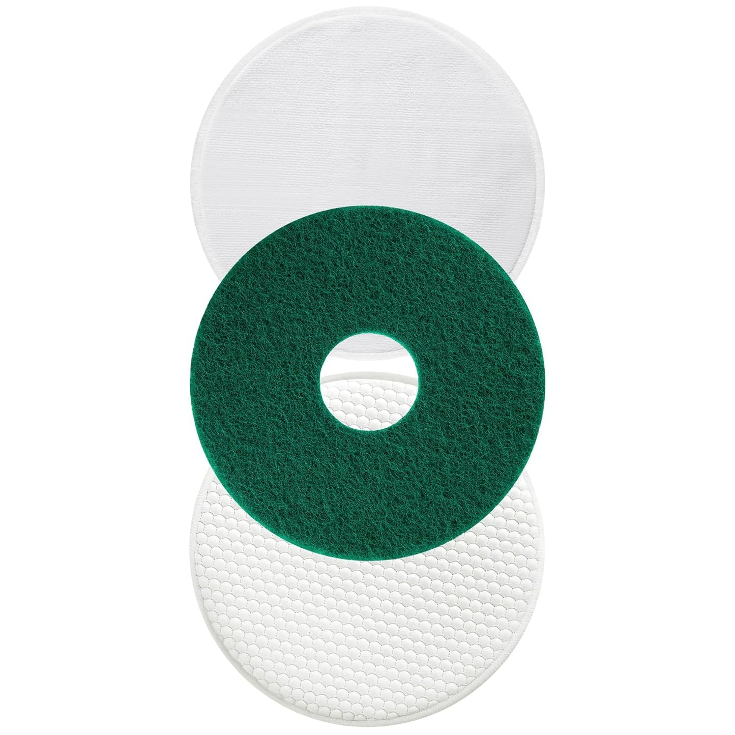 3 Pack 12" Floor Machine Pads Compatible with Oreck Commercial 550MC 437.056 Orbiter Scrubber