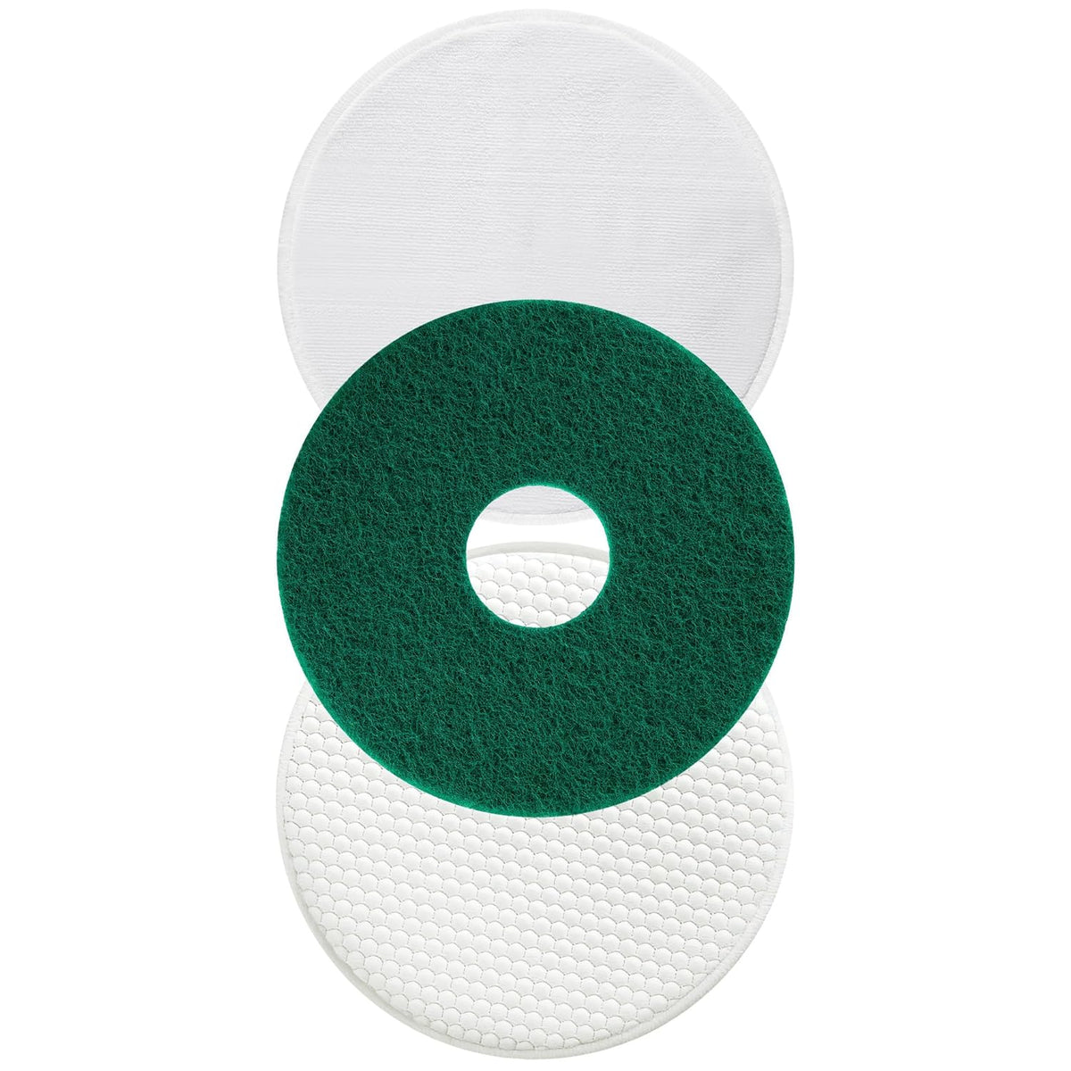 3 Pack 12" Floor Machine Pads Compatible with Oreck Commercial 550MC 437.056 Orbiter Scrubber