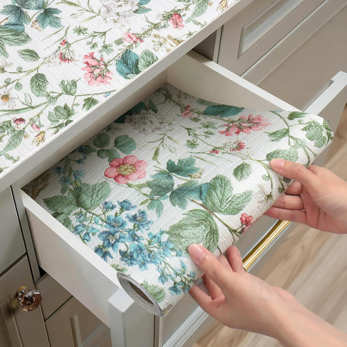 Shelf Liner for Kitchen Cabinets Non Adhesive Drawer Liner,Cabinet Liner for Shelves,Non Slip