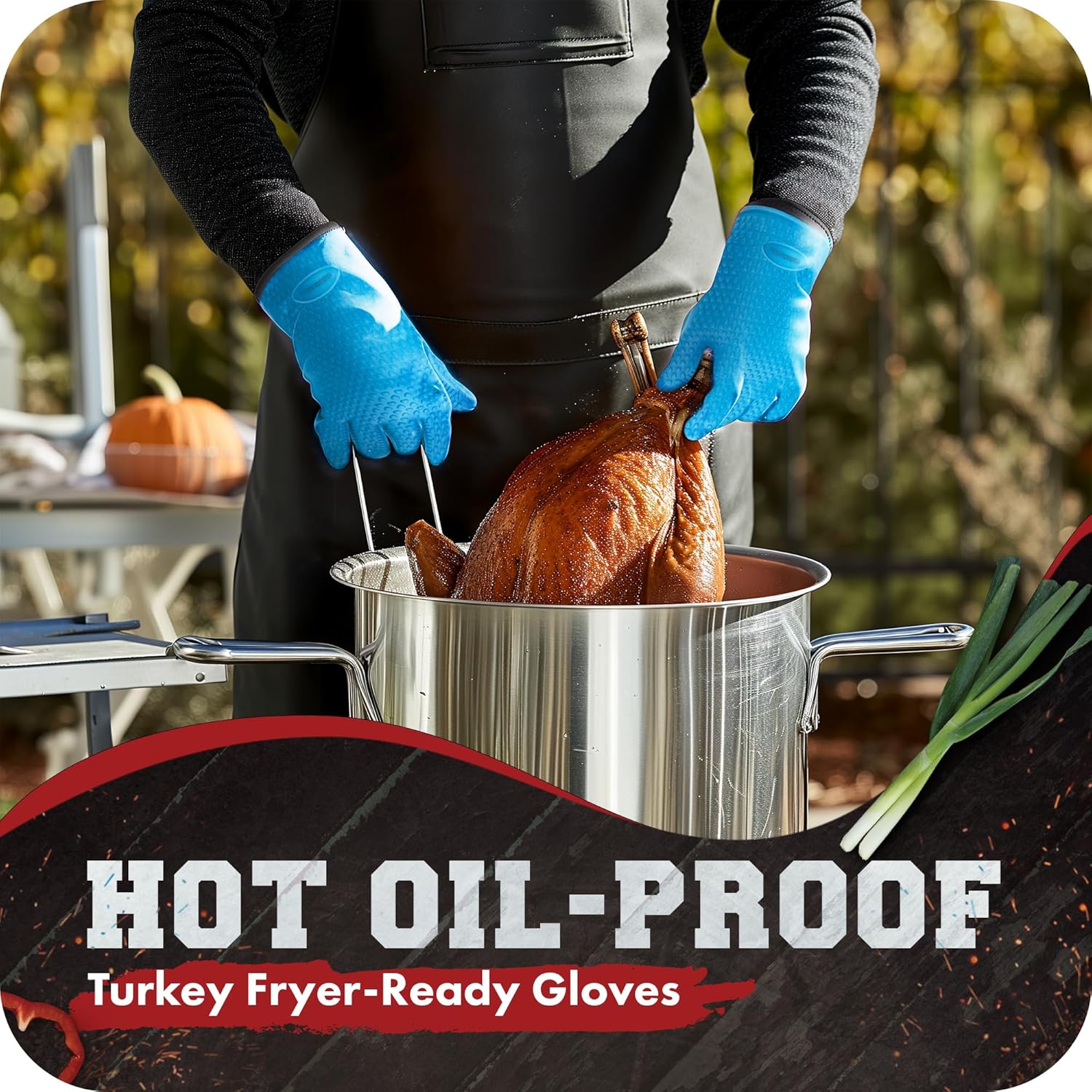 KITCHEN PERFECTION S Silicone Smoker Oven Gloves -Extreme Heat Resistant BBQ Gloves -Handle Hot