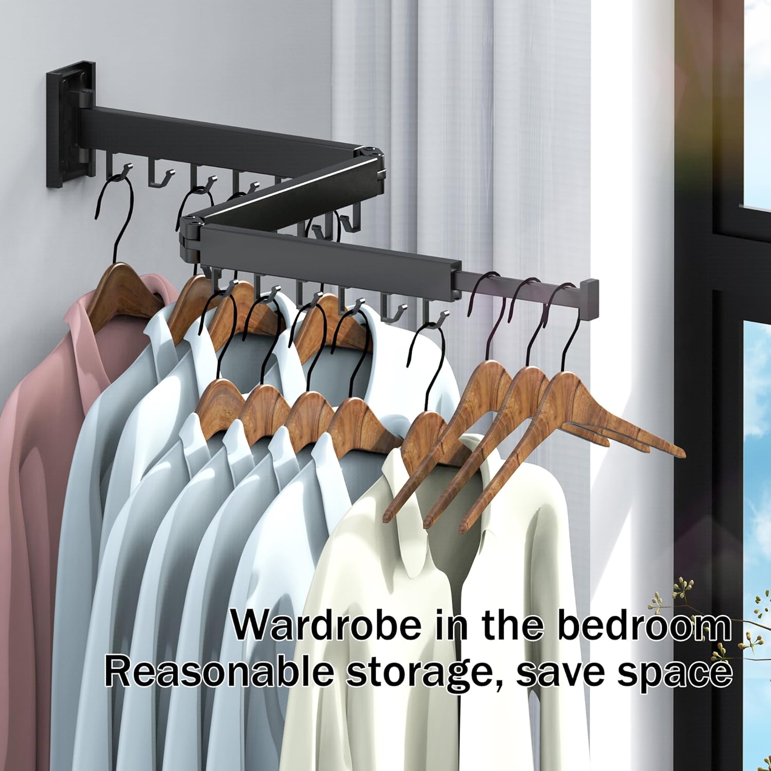Clothes Drying Rack,Drying Rack Clothing,Luandry Drying Rack,Clothes Hanger Rack,Wall Mounted