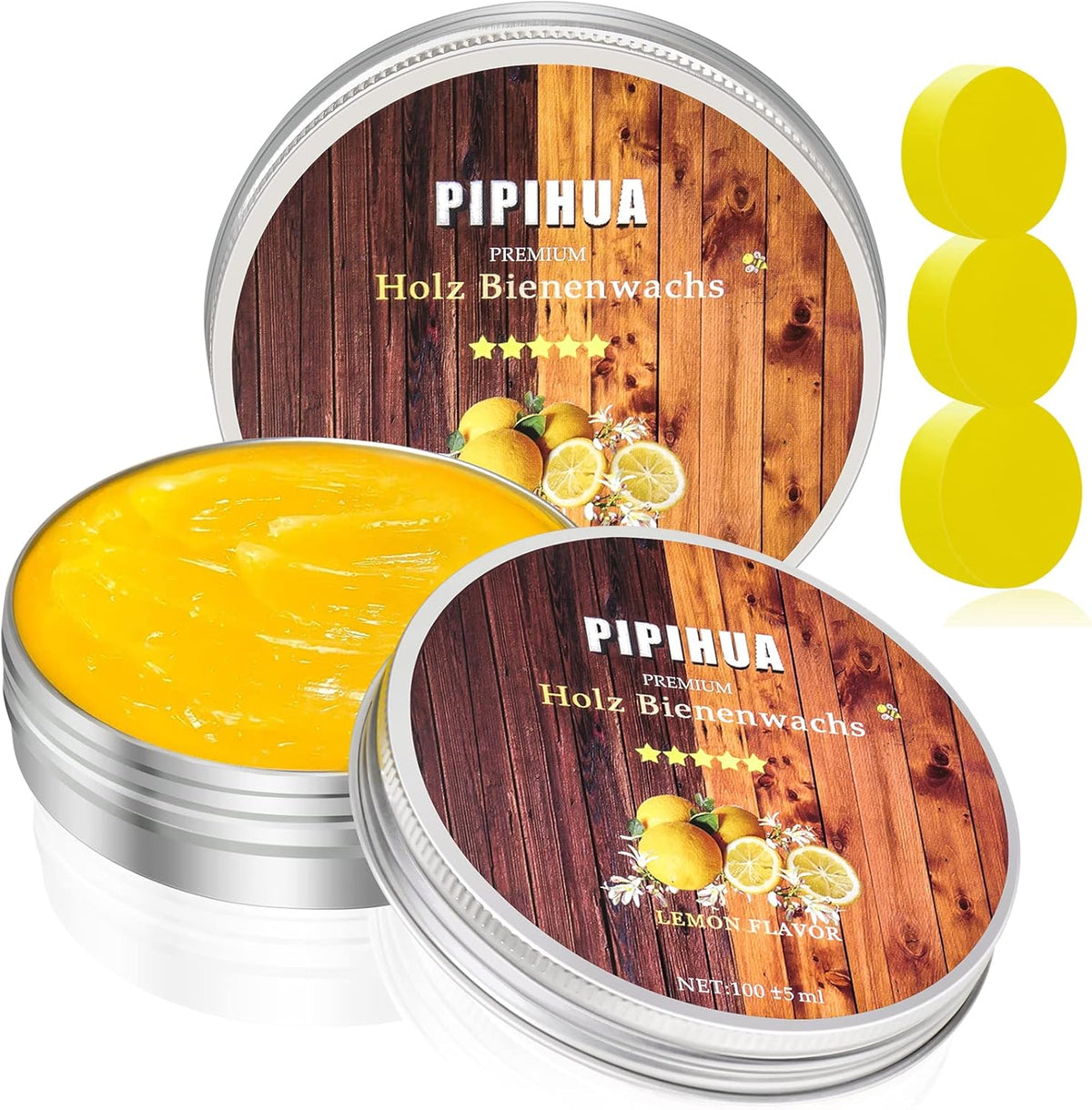 PIPIHUA Beeswax Polish and Conditioner for Wood Furniture - Waterproof & Restorer Wood Wax