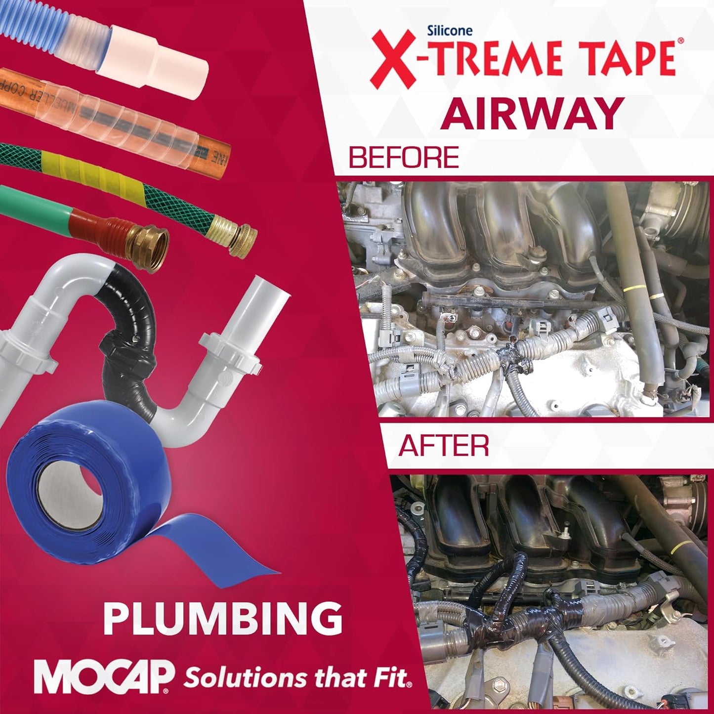 X-Treme Tape MOCAP Heavy Duty Electrical Tape, Self-Fusing Silicone Rubber, Waterproof & Insulating