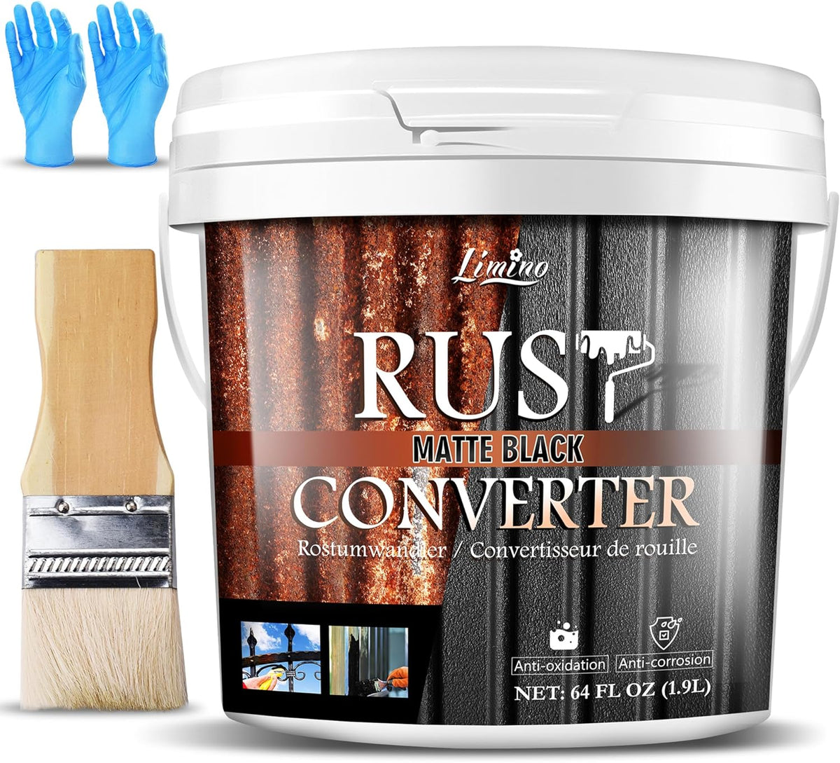 Rust Converter for Metal - Black Metal Primer and Rust Remover, Reformer ＆ Encapsulator