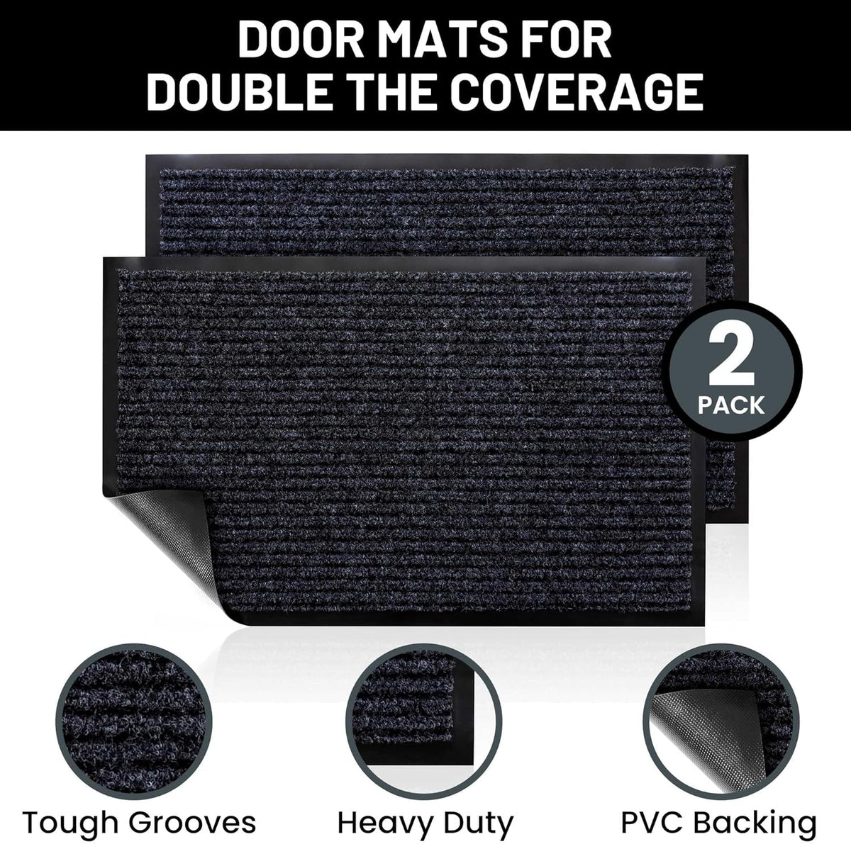 Sierra Concepts Front Door Mat X-Large Welcome Floor Mats - Entryway Indoor Outdoor Entrance