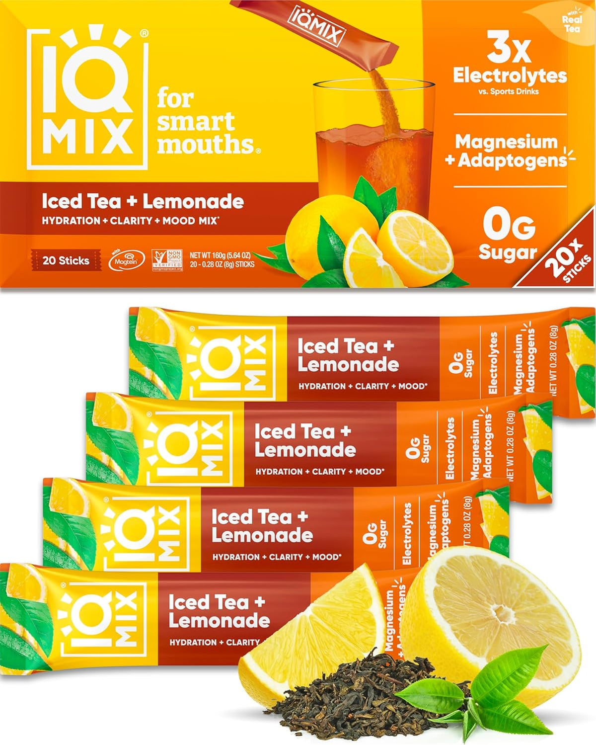 IQMIX Hydration Electrolyte Powder – 4-in-1 Formula for Hydration, Mental Clarity, Mood and