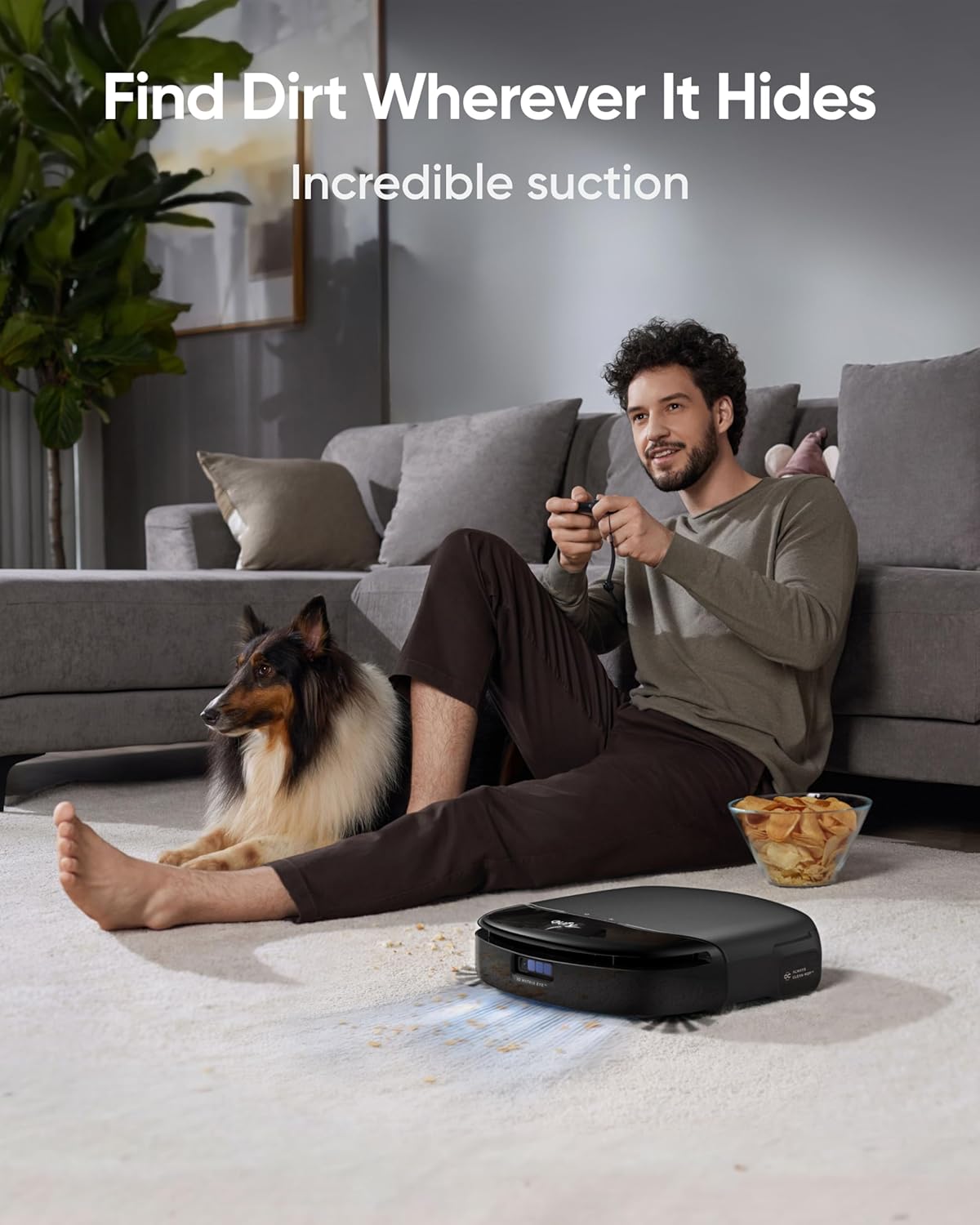 eufy Robot Vacuum Omni S1 Pro, HydroJet System with Roller Mop, Robot Vacuum and Mop Combo