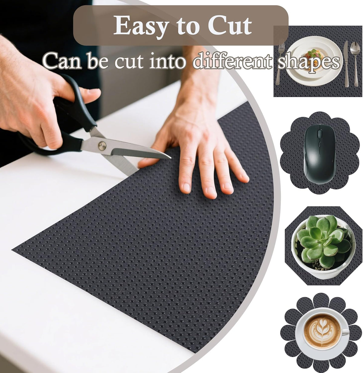 Shelf Liner Non-Slip 10 Inch Wide X 20 Ft Kitchen Cabinet Drawer Liners Waterproof & Oil-Proof