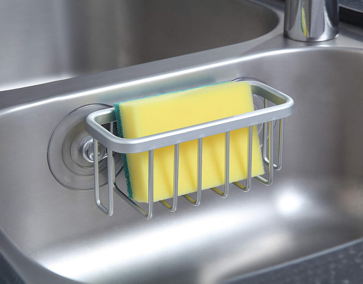 SunnyPoint NeverRust Kitchen Sink Suction Holder for Sponges, Scrubbers, Soap, Kitchen, Bathroom