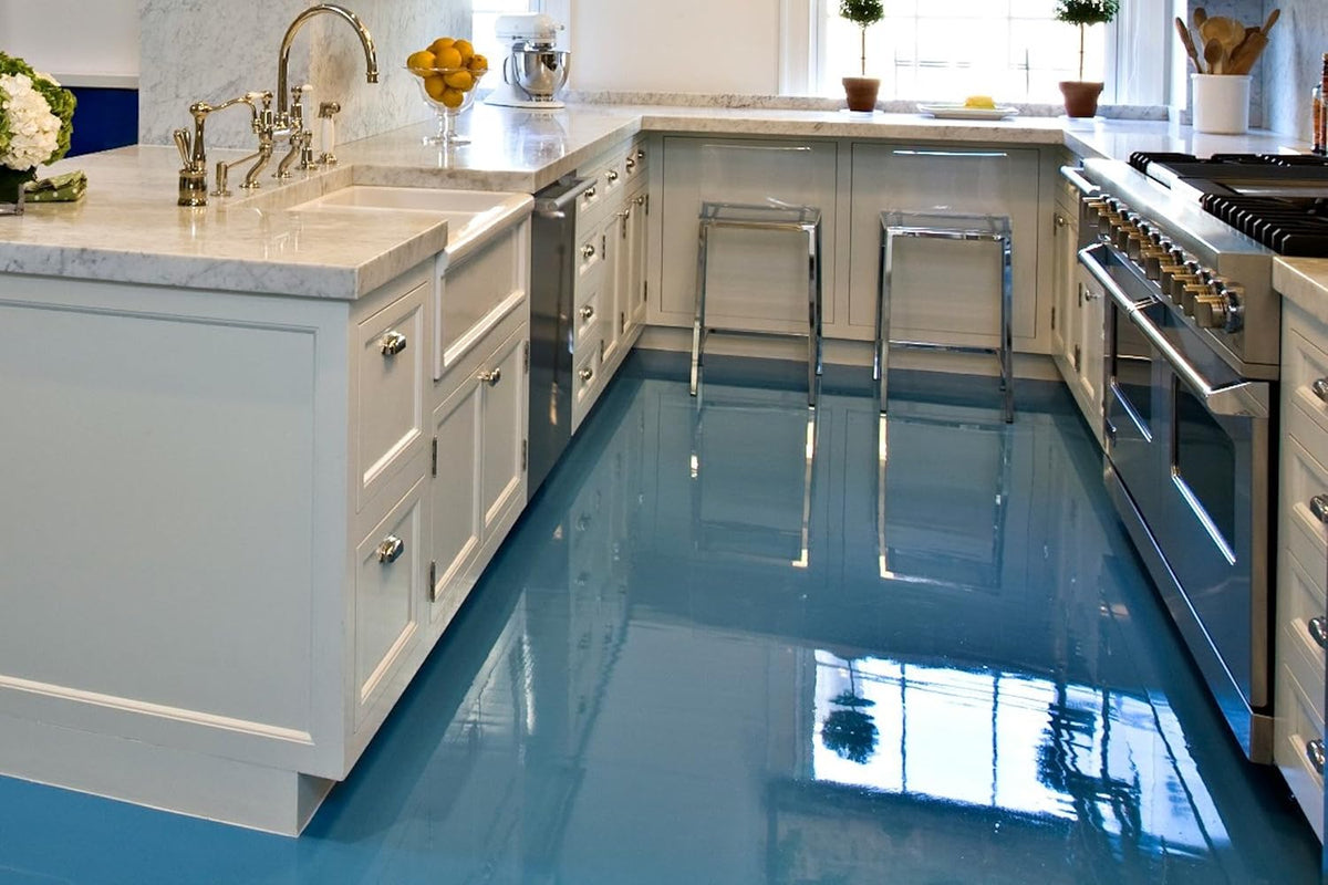 Coloredepoxies DB0001 Light Blue Epoxy Resin Coating Made with Beautiful and Vibrant Pigments, 100%