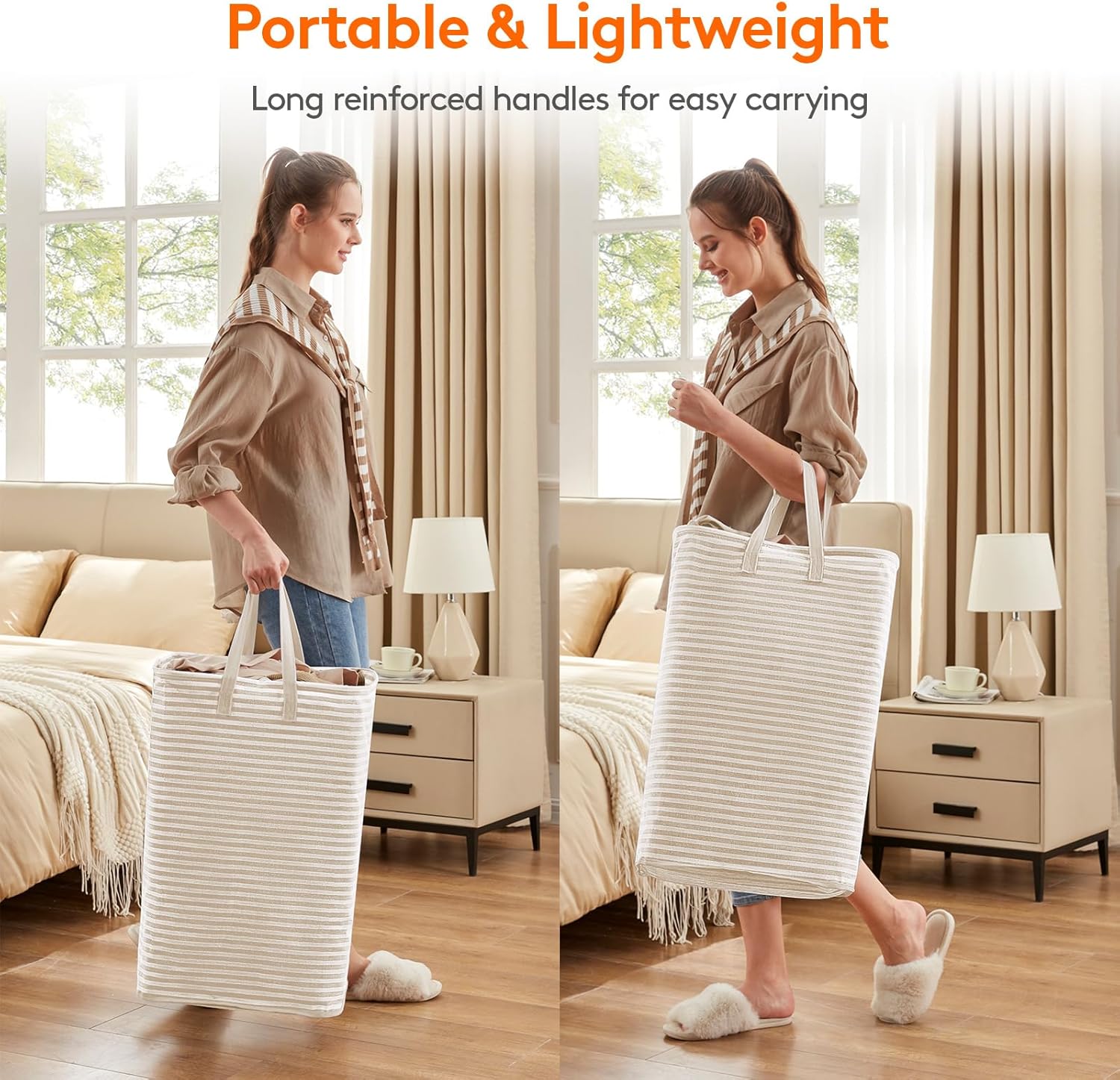 Lifewit 3 Pack Laundry Hamper Large Collapsible Laundry Baskets, Freestanding Waterproof Clothes