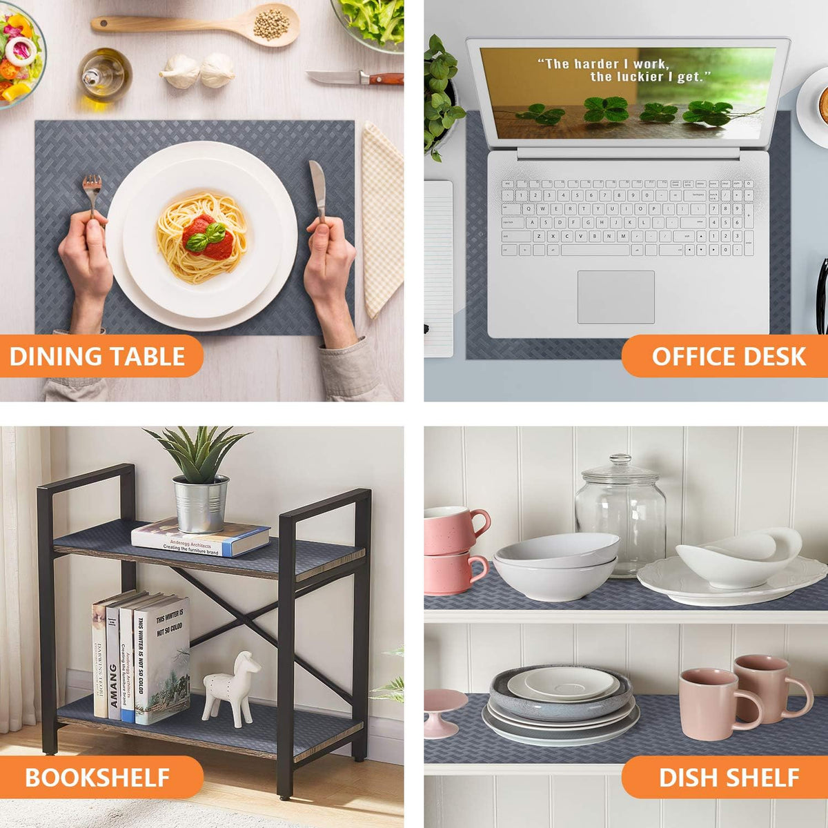Shelf Liners for Kitchen Cabinets Refrigerator Liners Waterproof Kitchen Cupboard Liner Durable