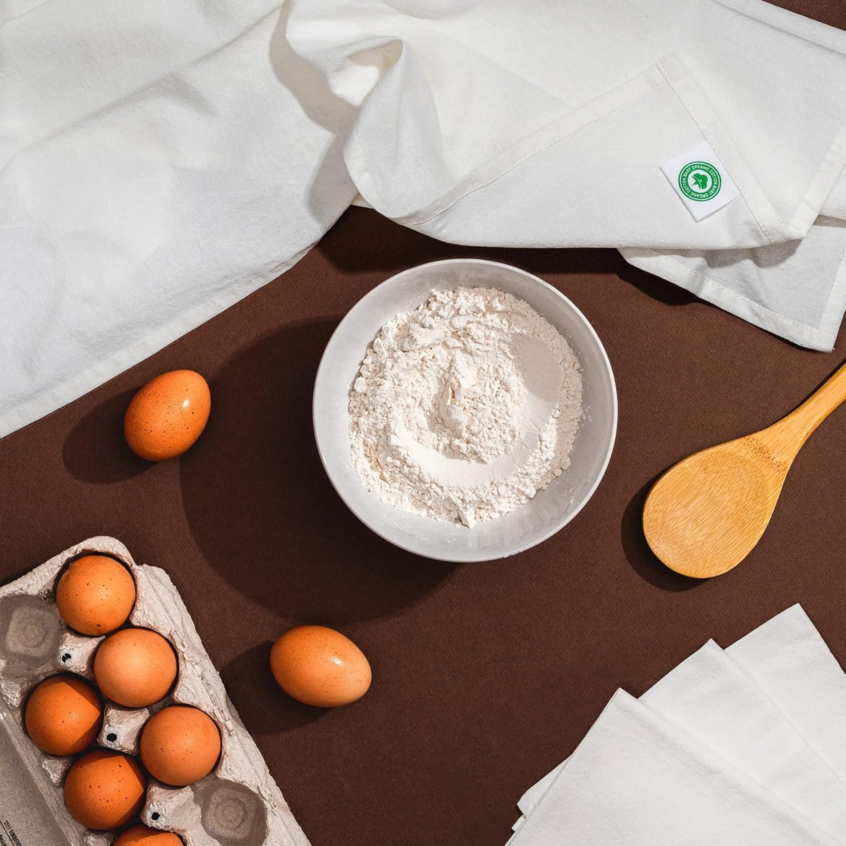 Bread Towels for Proofing Cover - 100% Organic Cotton Bread Cloth for Rising - Breathable Tea Towel