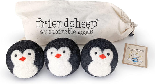 Friendsheep Wool Dryer Balls, Organic Reusable Fabric Softener Alternative for Laundry, Handmade