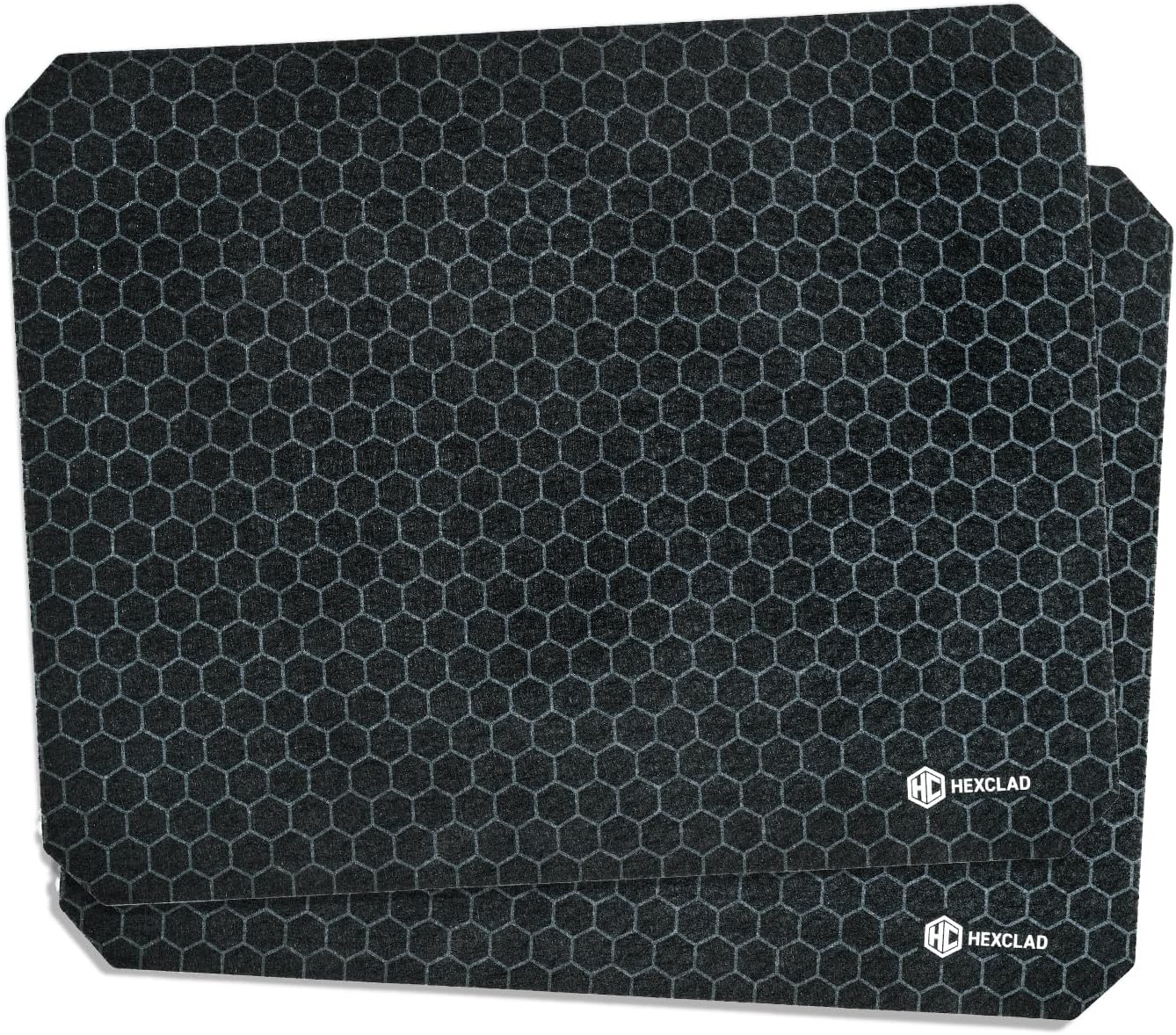 HexClad 2-Piece Dish Drying Mat Set Made of Absorbent Fabric that Holds up to 8oz of Liquid