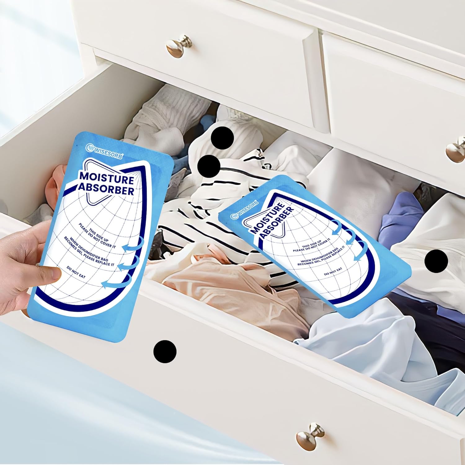 25 Gram Moisture Absorbers, 30 Packs Dehumidifier Bags for Bathrooms, Basements, Rvs, Paper Packing