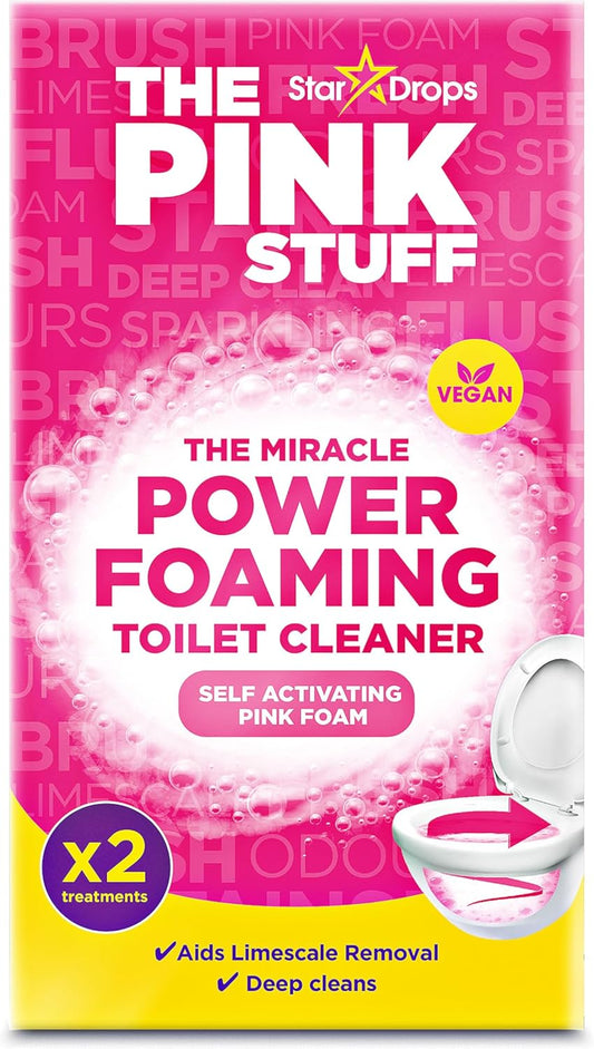 Stardrops - The Pink Stuff - The Miracle Power Foaming Toilet Cleaner - 2 Treatments - Self