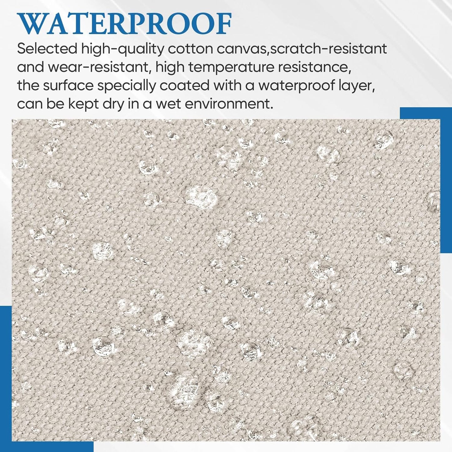 Canvas Patch 5.5 x 8 Inches 6Pcs Self-Adhesive Waterproof Canvas Patch Kit for Repairing