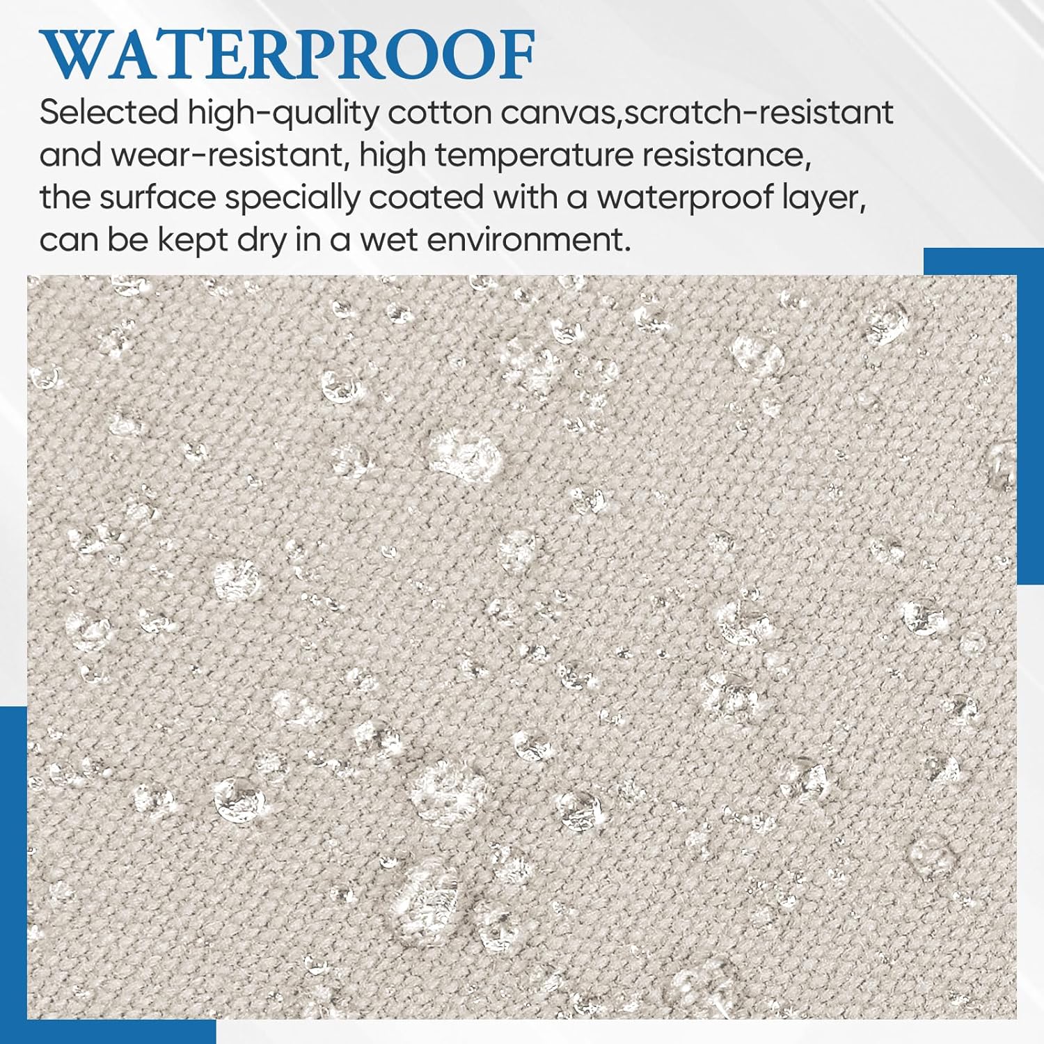 Canvas Patch 5.5 x 8 Inches 6Pcs Self-Adhesive Waterproof Canvas Patch Kit for Repairing