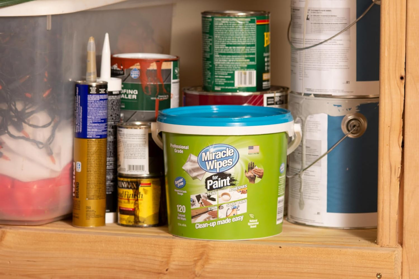 MiracleWipes for Paint Prep & Cleanup, Remove Tough Grime Build-Up, Wet Paint, Caulking, Epoxy