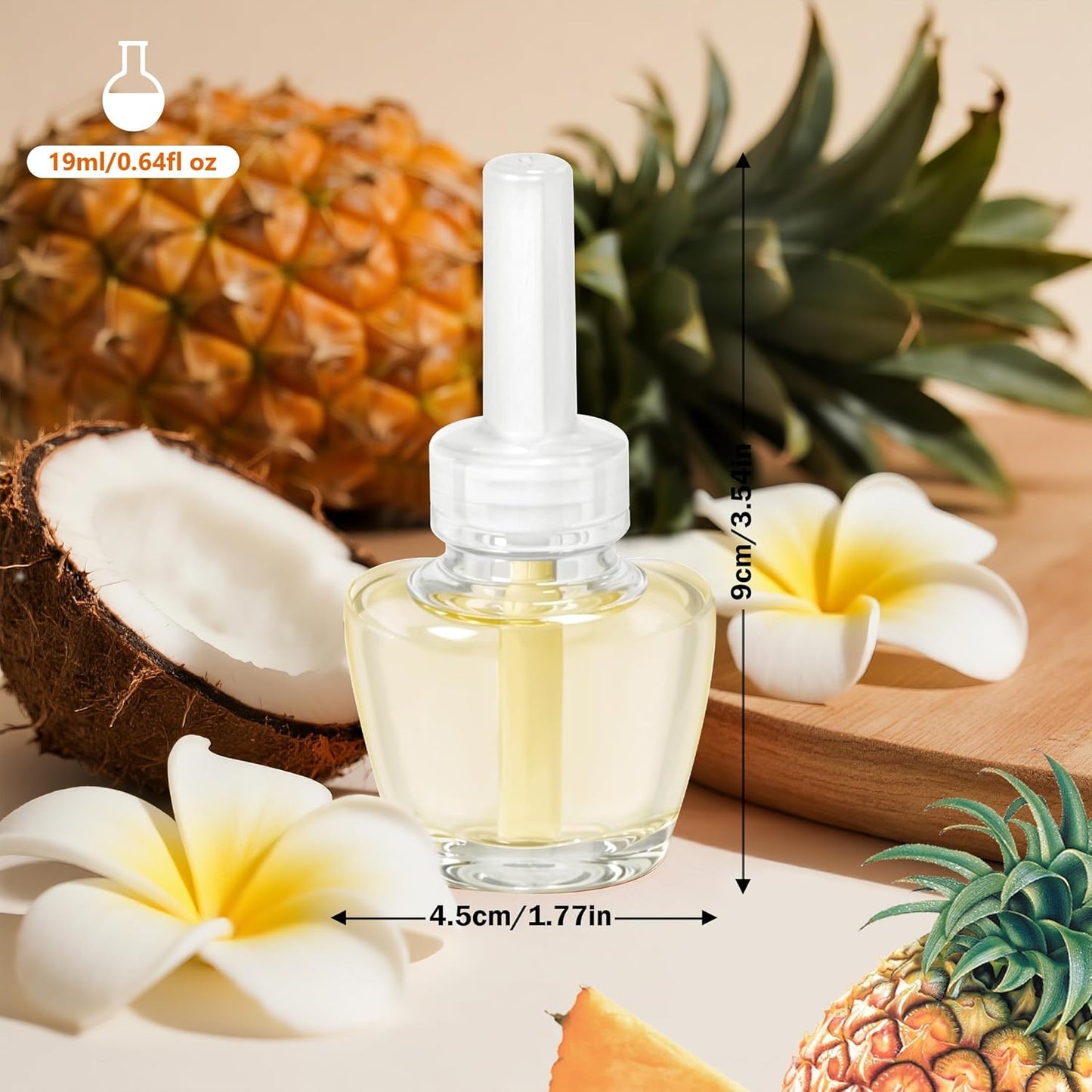 Plug-in Refills Home Plug-in Air Freshener - Hawaiian Scent Refills 6 Count Long-Lasting Fragrance