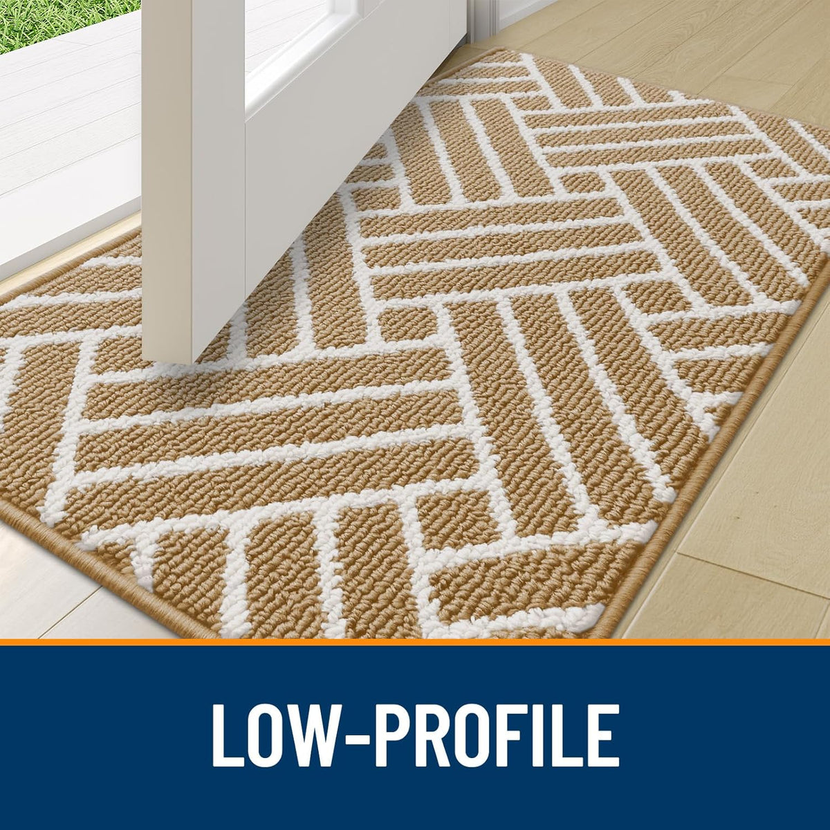OLANLY Indoor Door Mat, 48x32 Inch, Dirt Resistant and Absorbent, Non-Slip Rubber Backing Floor