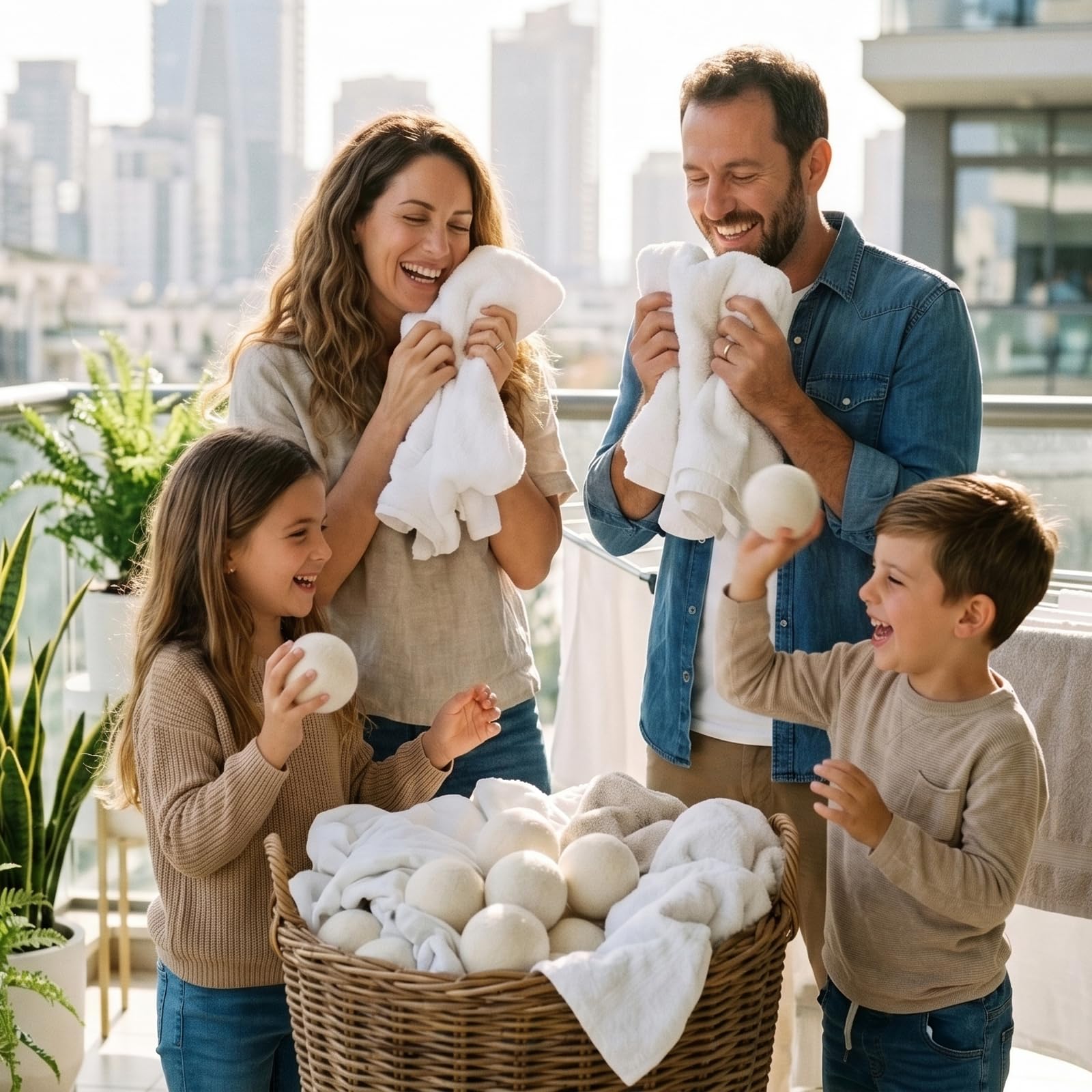XL Wool Dryer Balls (6-Pack) - 100% Organic New Zealand Wool Laundry Balls for Dryer - Natural