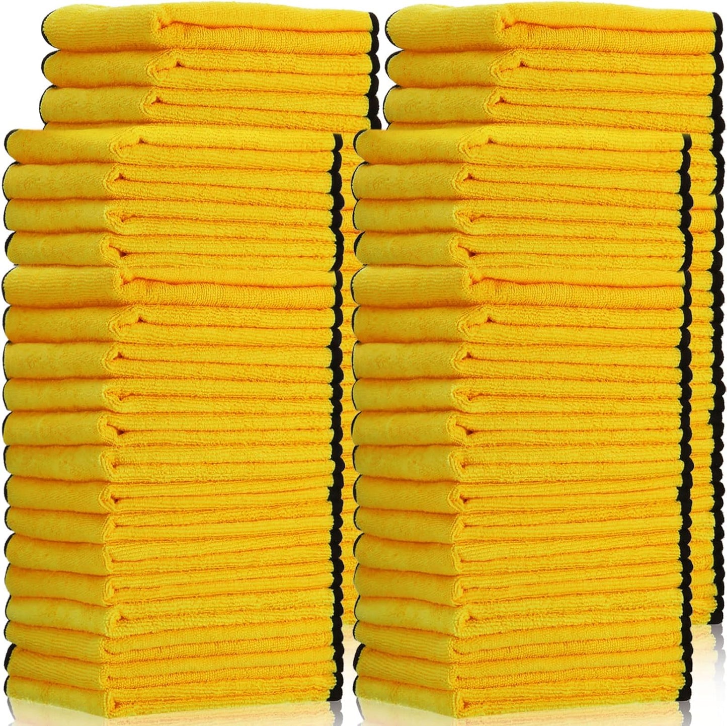 Tallew 40 Pcs Microfiber Towels 16 Inch x 16 Inch Microfiber Cloth Car Drying Towels for Cars