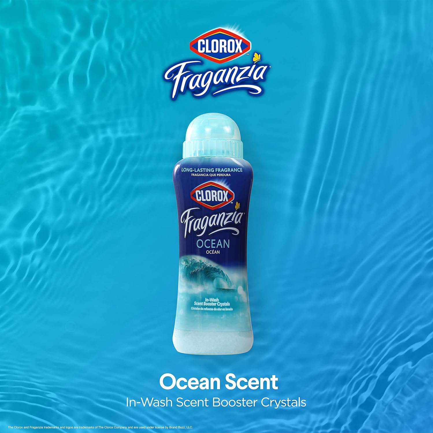 Clorox Fraganzia Laundry Scent Booster Crystals in Ocean Scent - Scented In-Wash Freshener Beads
