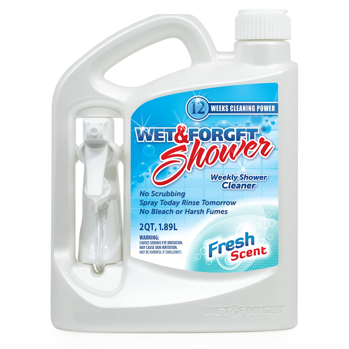 Wet & Forget Shower Cleaner Spray Multi-Surface Weekly Application Requires No Scrubbing