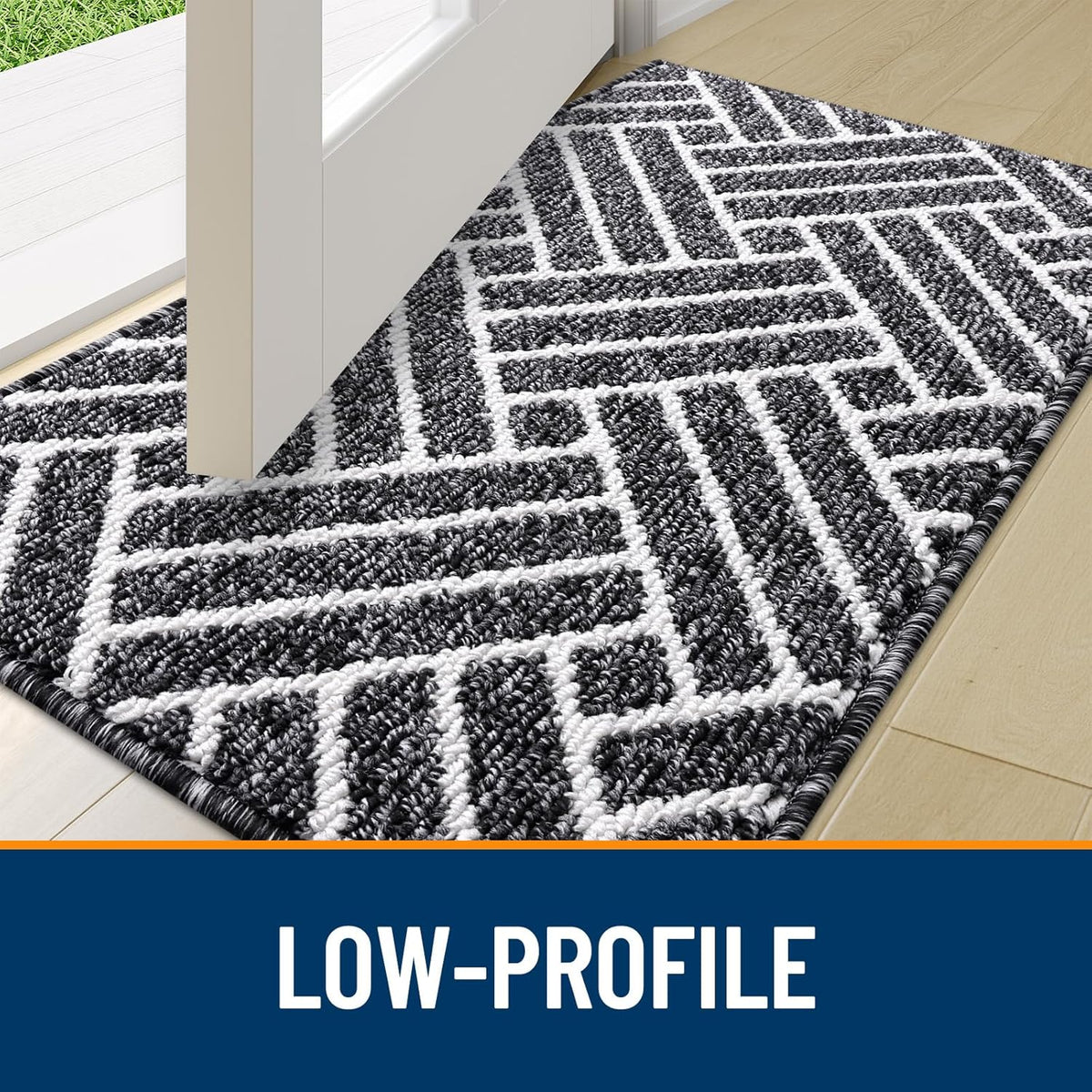 OLANLY Indoor Door Mat, 32x20 Inch, Dirt Resistant and Absorbent, Non-Slip Rubber Backing Floor