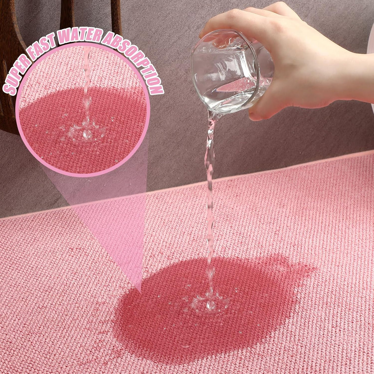 Hushee 2 Pack Extra Large Dish Drying Mat Microfiber Absorbent Dish Drying Pad Large Size Dishes