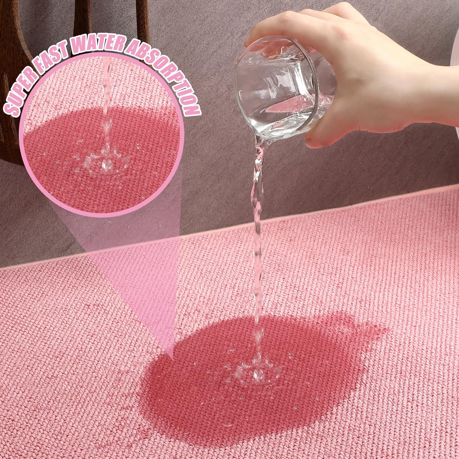 Hushee 2 Pack Extra Large Dish Drying Mat Microfiber Absorbent Dish Drying Pad Large Size Dishes