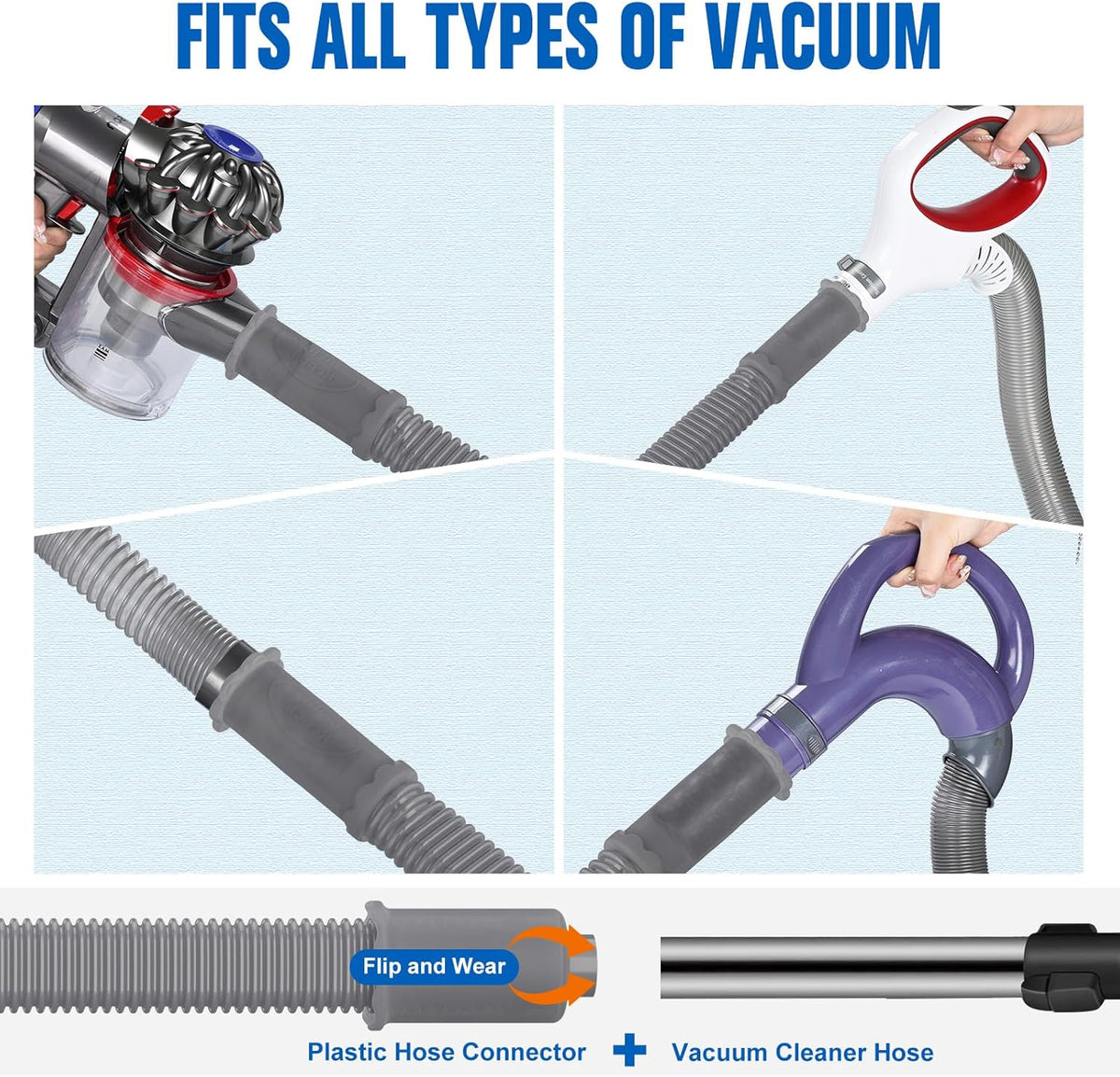 Sealegend Upgrade Dryer Vent Cleaner Kit Vacuum Hose Attachment Compatible with Most Vacuum