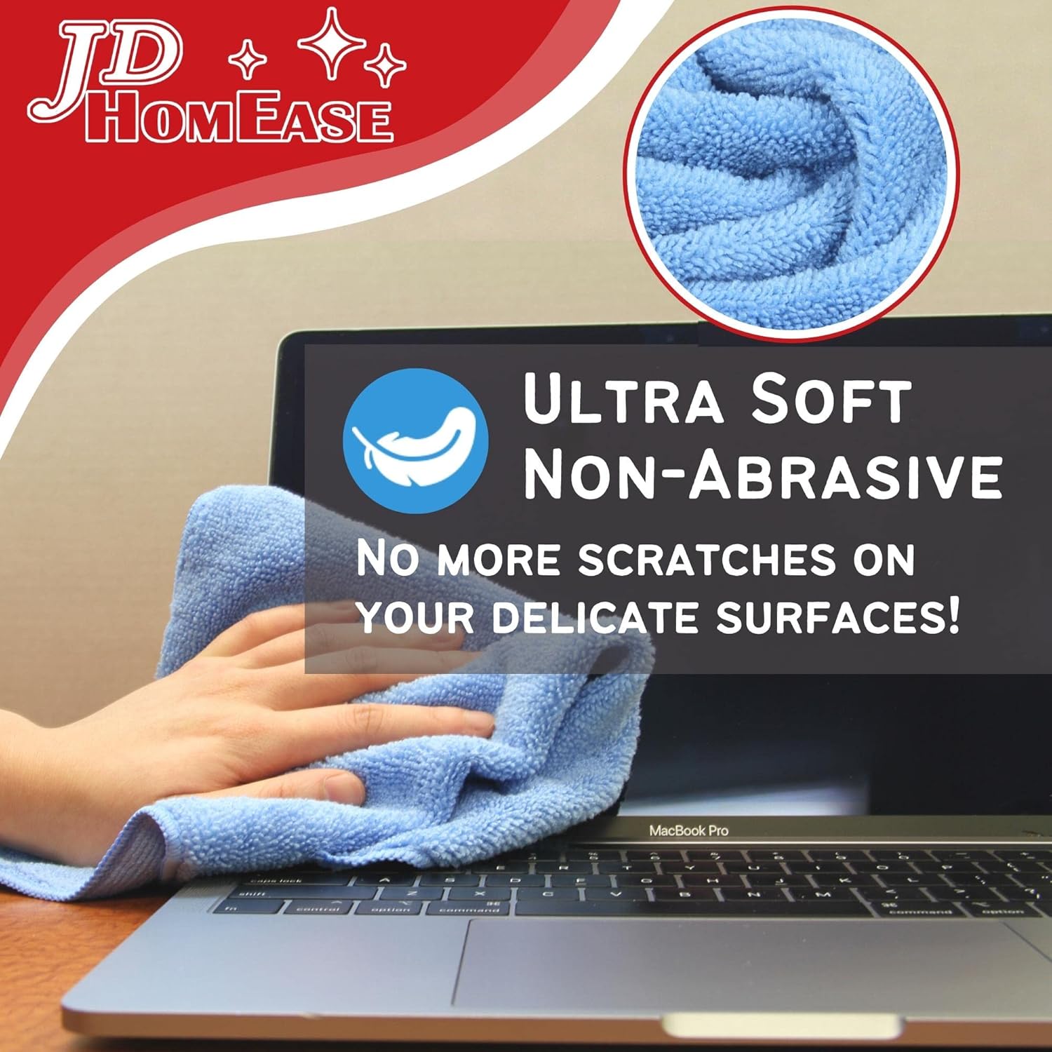 Microfiber Cleaning Cloths,120 Pack, 16"x16", All-Purpose, Softer, Highly Absorbent, Lint-Free