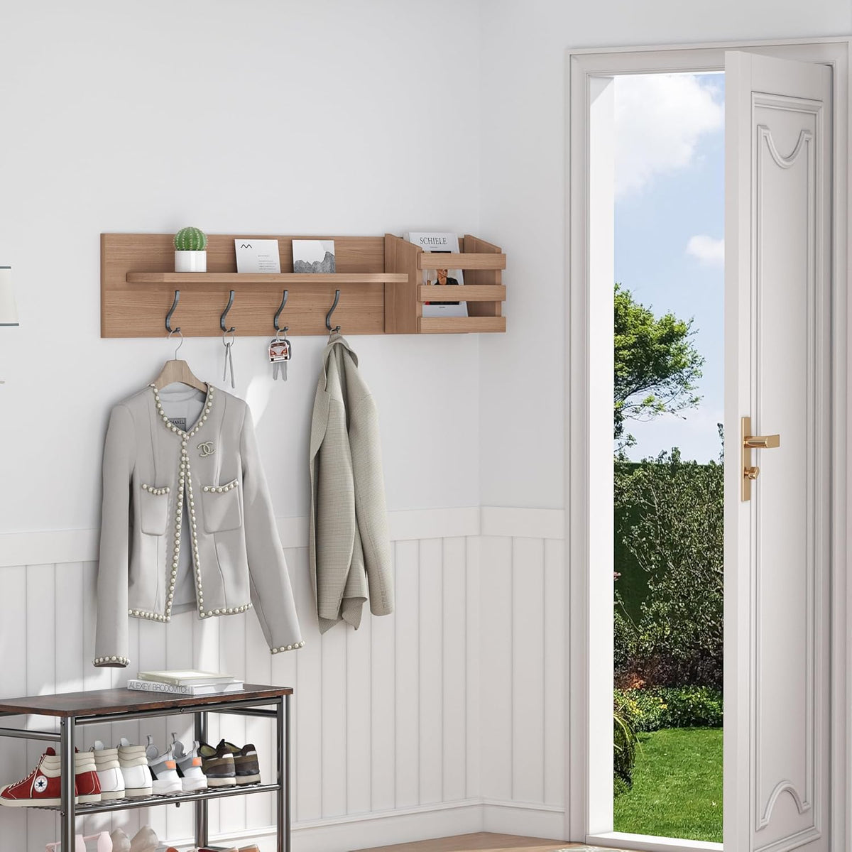 6-Pack Heavy Duty Coat Hooks for Wall Mount - Durable Wall-Mounted Hooks for Hanging Coats
