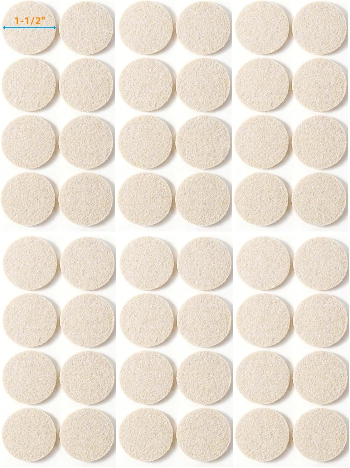 Furnigear Felt Furniture Pads for Hardwood Floors - Self Adhesive Chair Felt Pads, Floor Protector