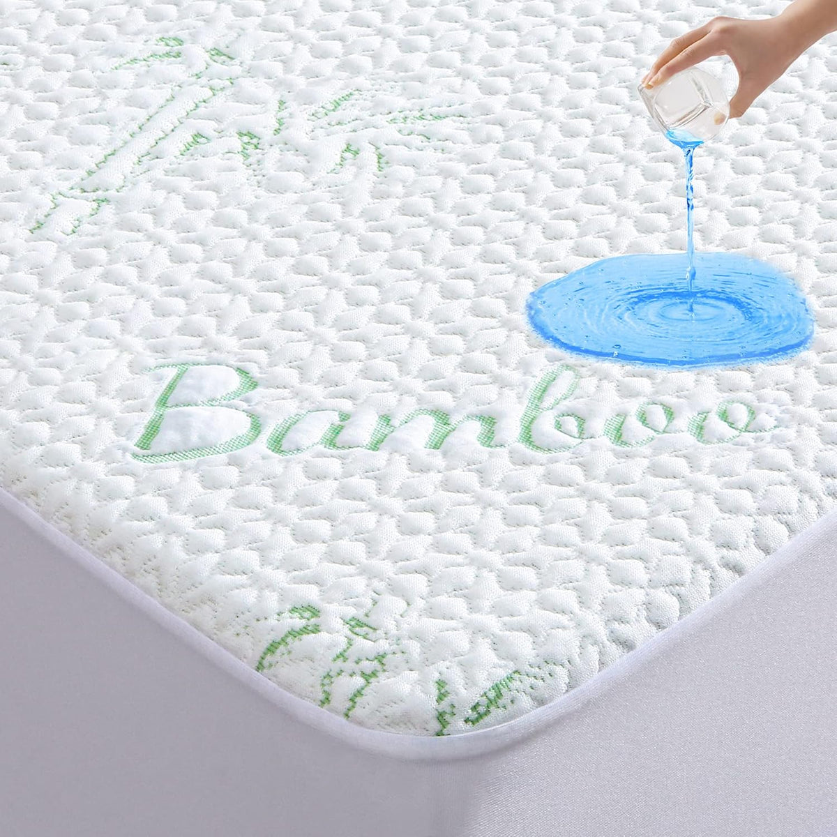 GOONIK California King Mattress Protector, Breathable Bamboo Viscose Waterproof Cal King Mattress