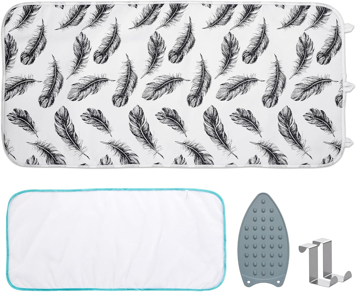 Seiritex Ironing Mat, Portable Ironing Pad 39.4 x 18.9 inch Table Top Iron Board 5 in 1 Travel Iron