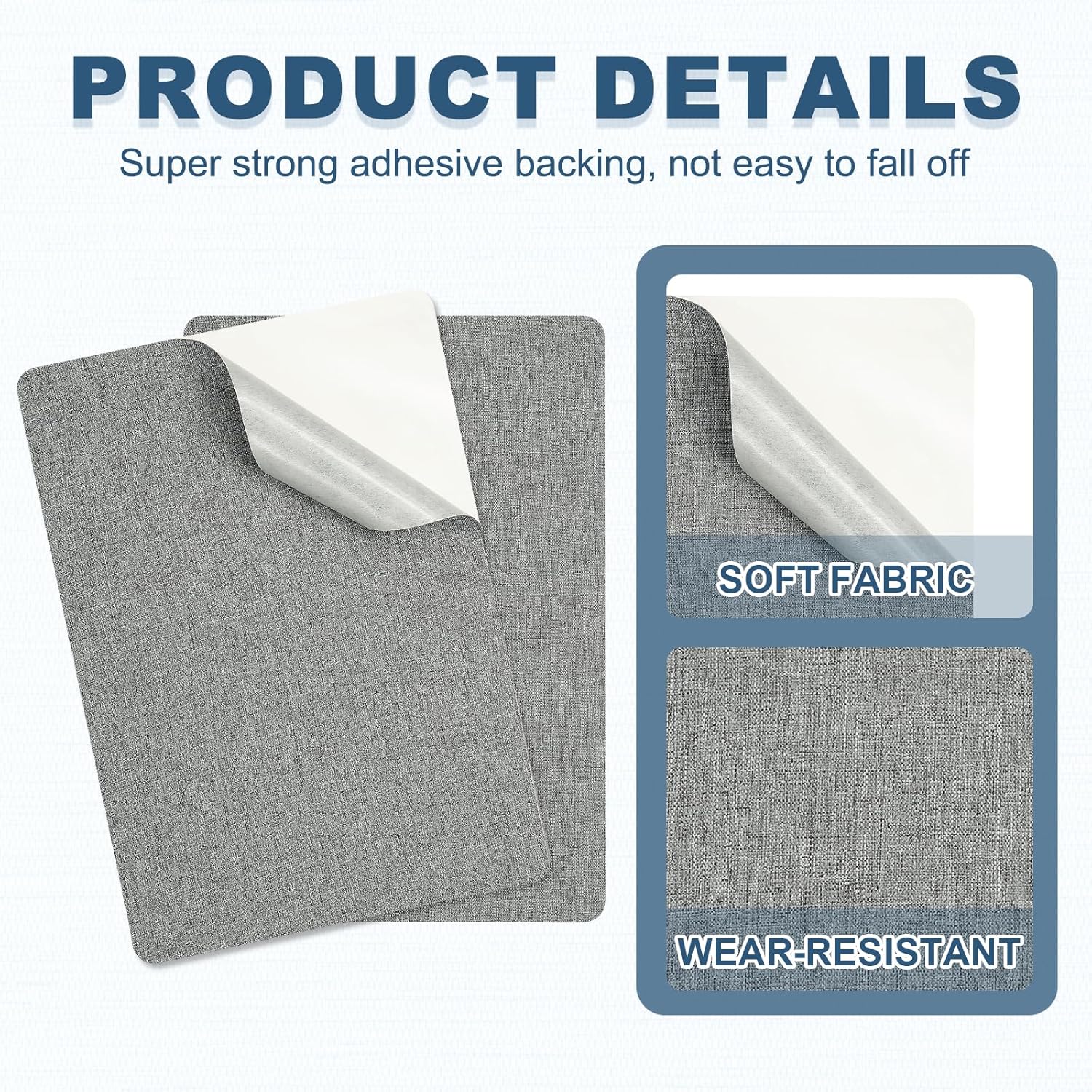 PATIKIL 8x11 Inch Linen Repair Patches, 2Pcs Self-Adhesive Fabric Patch for Sofas Tote Bags