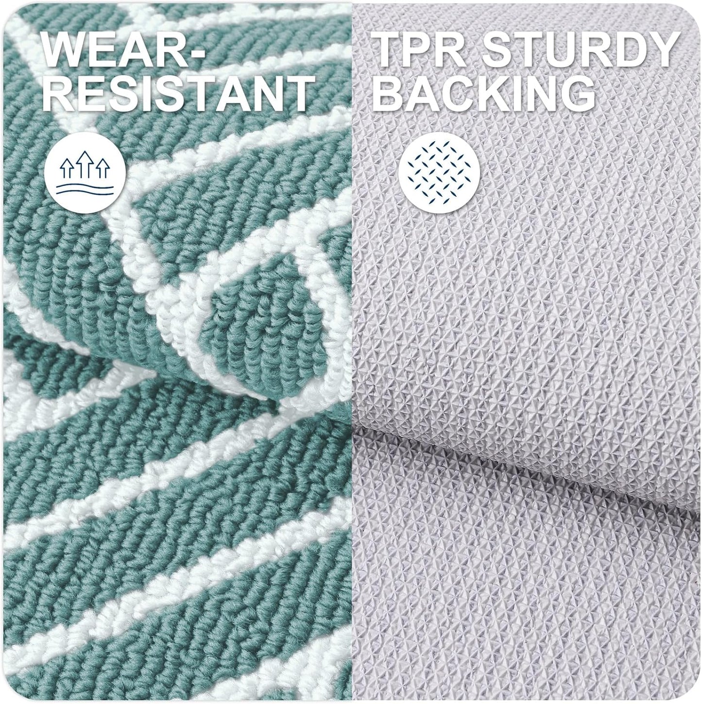 OLANLY Indoor Door Mat, 32x20 Inch, Dirt Resistant and Absorbent, Non-Slip Rubber Backing Floor