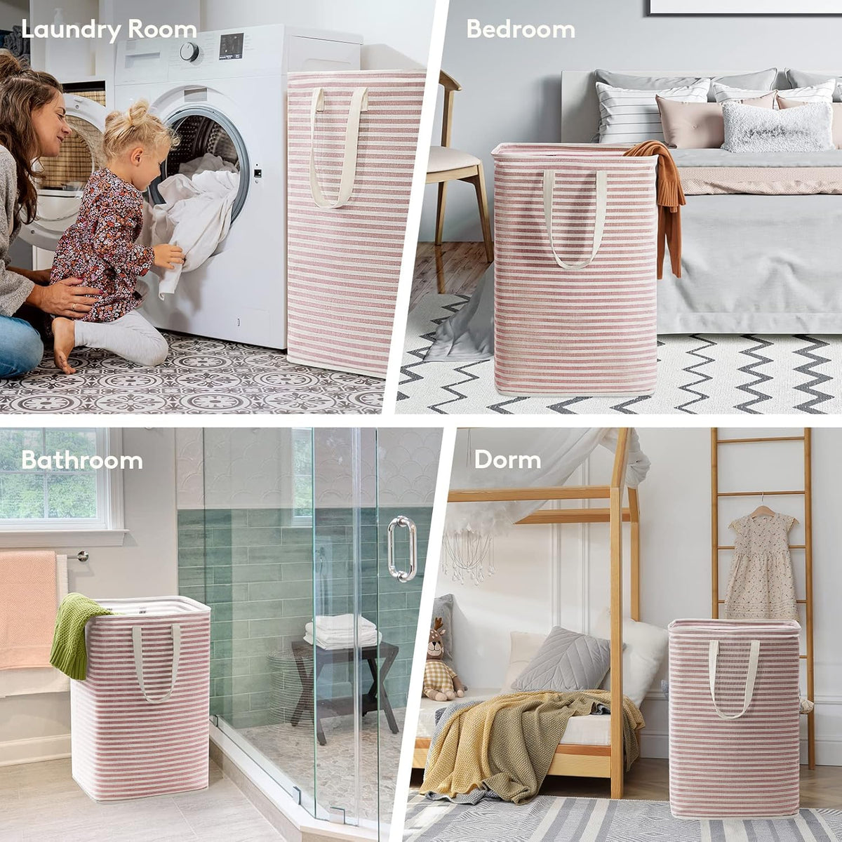 Lifewit Laundry Hamper Large Collapsible Laundry Basket, Freestanding Waterproof Clothes Hamper