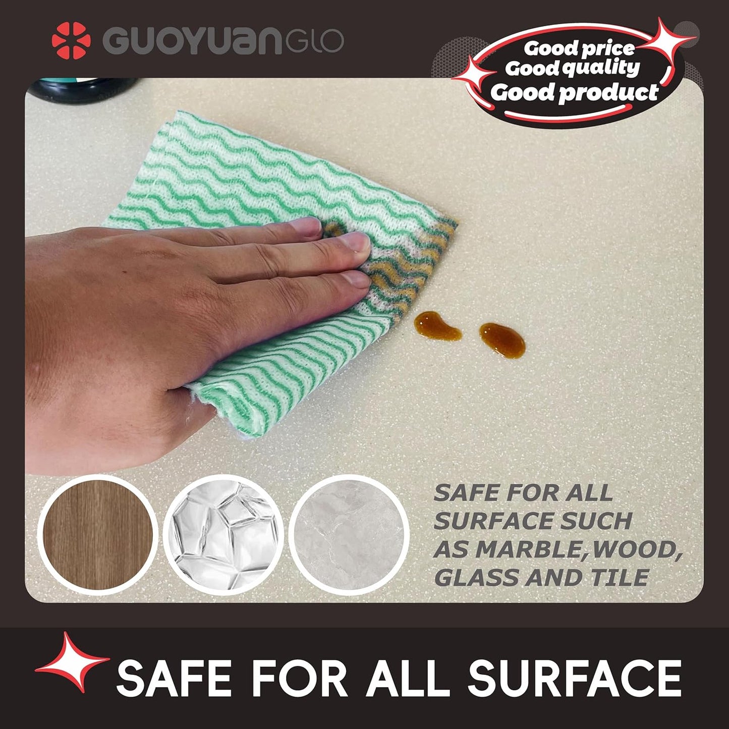 Disposable Dish Cloths Disposable Cleaning Towels Heavy Duty Reusable Cleaning Cloths Dish Rags for