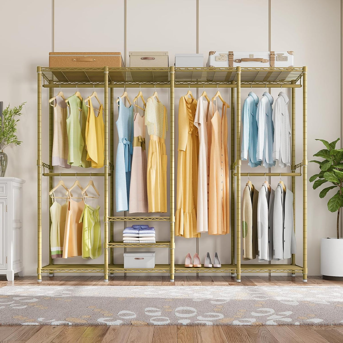 VIPEK V40 Wire Garment Rack Heavy Duty Clothes Racks for Hanging Clothes, Multi-Functional Metal