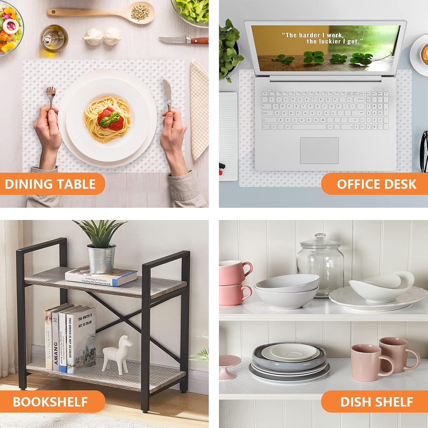 Shelf Liners for Kitchen Cabinets Refrigerator Liners Waterproof & Oil-Proof Kitchen Cupboard Liner