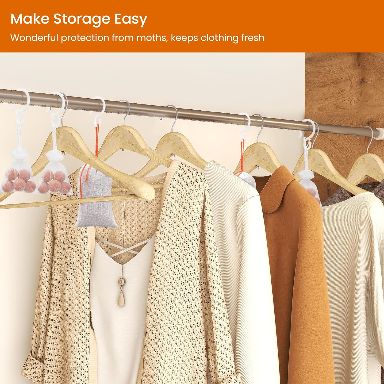 Homode Cedar Blocks for Clothes Storage, Cedar Balls and Cedar Chips for Closets and Drawers